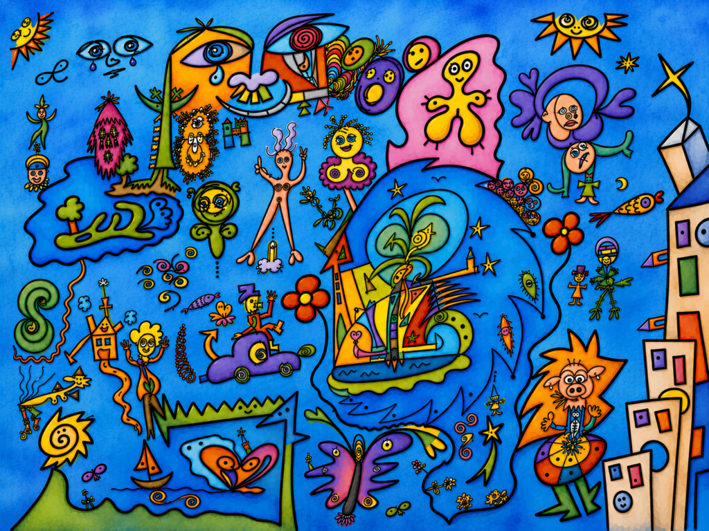 Tekening Cato Fluitsma 11 juni fantasie pen en AI